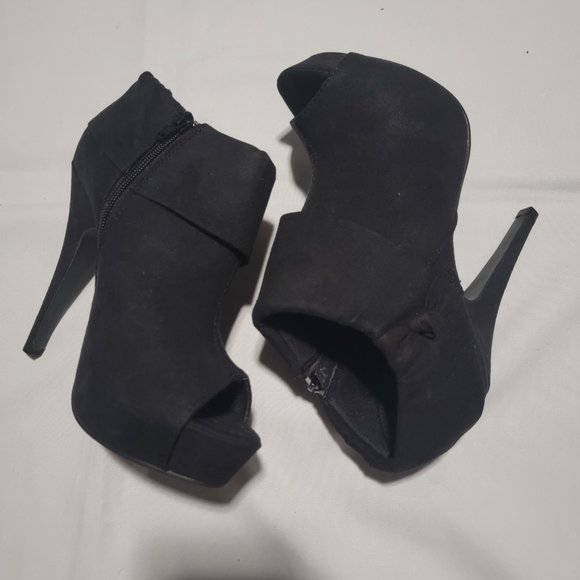 VINTAGE OPEN TOE CHARLOTTE RUSSE BOOTIE SIZE 7 - Picture 6 of 8